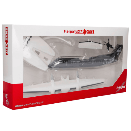 Herpa Snap-Fit Flugzeugmodell Air New Zealand Dash 8-300 "All Blacks" (1:100)